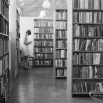 Reader standing by frees...