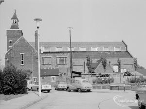 Swimming Baths taken from Barking Town Hall from due south, 1967