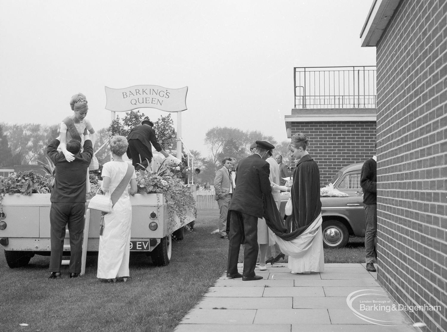 Barking Carnival 1967, showing Barking's Queen and attendants leaving ...