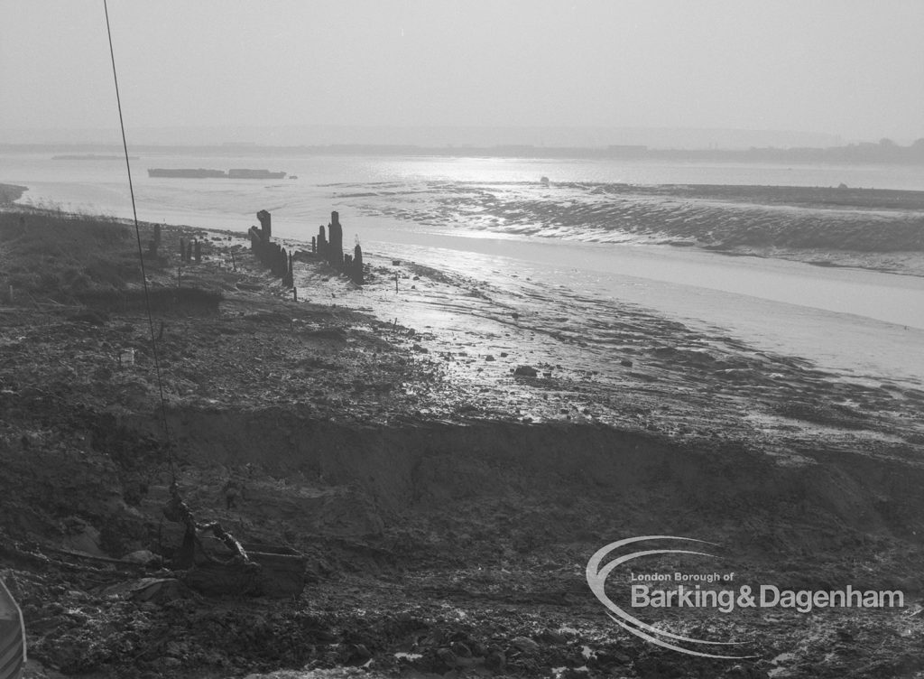 Sewage Works Reconstruction (Riverside Treatment Works) XX, showing Barking Creek outfall, 1967