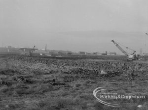 Sewage Works Reconstruction (Riverside Treatment Works) XX, showing clearing of Creekside land at Barking Creek outfall, 1967