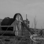 Sewage Works Reconstruction (Riverside Treatment Works) XX, showing geared drum at Barking Creek outfall, 1967