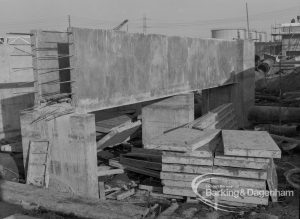 Sewage Works Reconstruction (Riverside Treatment Works) [French’s Contract at Rainham] XX, showing ferrous concrete channels, 1967