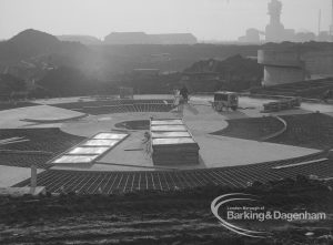 Sewage Works Reconstruction (Riverside Treatment Works) [French’s Contract at Rainham] XX, showing circular rod foundation of digester, 1967