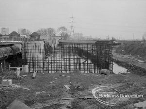 Sewage Works Reconstruction (Riverside Treatment Works) [French’s Contract at Rainham] XX, showing steel-mesh wall, 1967
