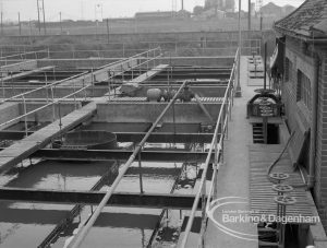 Sewage Works Reconstruction (Riverside Treatment Works) [French’s Contract at Rainham] XX, showing valves for flow control, 1967