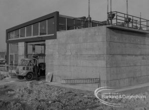 Sewage Works Reconstruction (Riverside Treatment Works) XX, showing blind walls and glazed hall, 1967