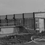 Sewage Works Reconstruction (Riverside Treatment Works) XX, showing  glazed hall and beginning of landscaping, 1967