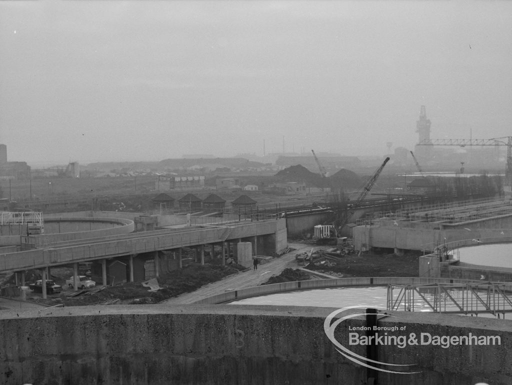 Sewage Works Reconstruction (Riverside Treatment Works) XX, showing  covered, walled culverts [adjoining EES12594 and EES12596], 1967