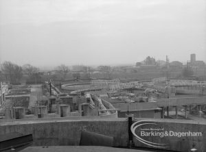 Sewage Works Reconstruction (Riverside Treatment Works) XX, showing  the scene from the south of the new powerhouse, 1967