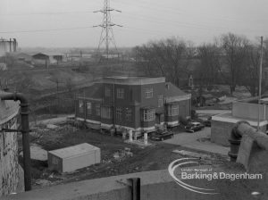 Sewage Works Reconstruction (Riverside Treatment Works) XX, showing the original main office and chemist’s department, 1967