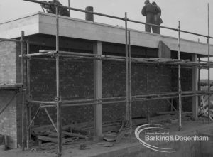Sewage Works Reconstruction (Riverside Treatment Works) XX, showing extended roof or culvert support, 1967