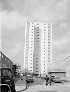 Housing, showing blocks of flats just completed in Gascoigne area of Barking, 1968