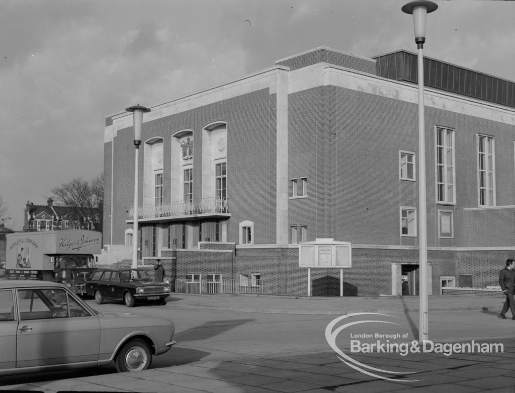 Exterior of Assembly Hall, Barking, 1968