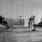 New Riverside Old People’s Home for Senior Citizens, Thames View, showing residents in the lounge, 1968