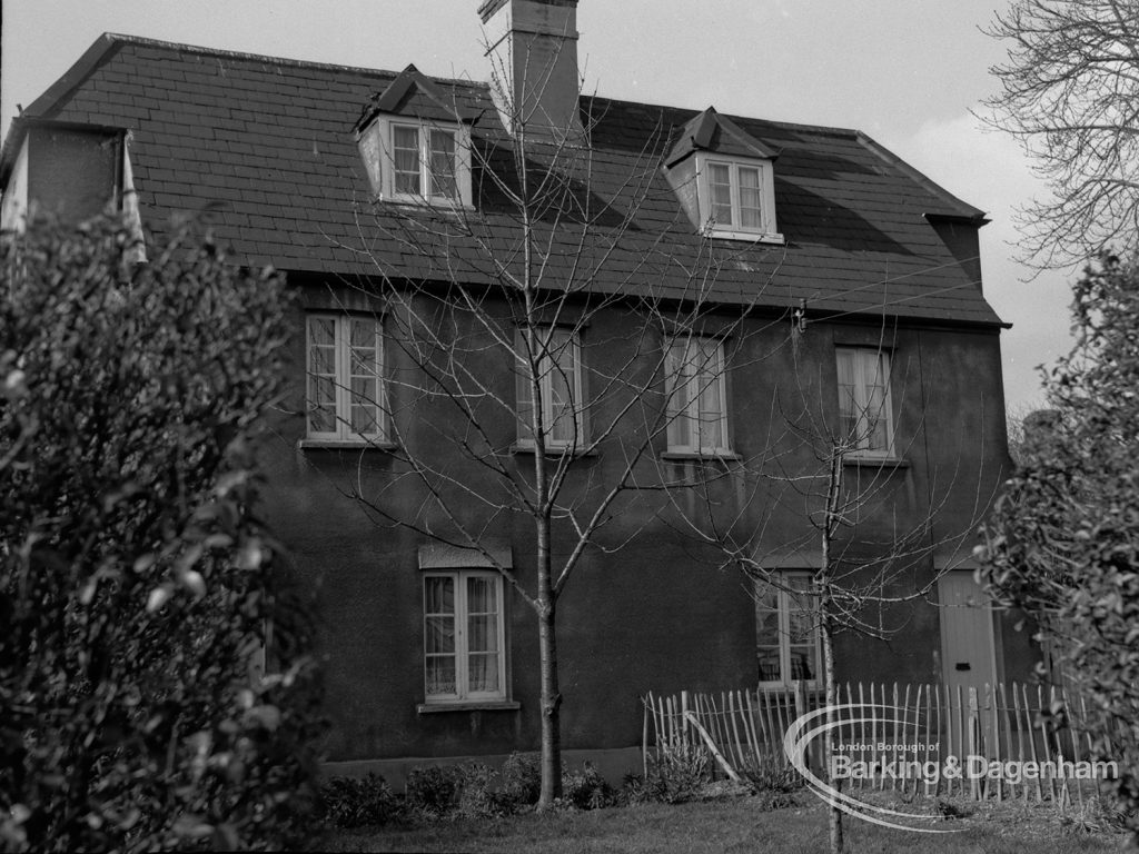 No. 2 Lodge Cottages, Dagenham taken from south-east, 1968