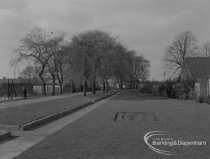 Valence Park, Dagenham, showing landscaped site of former swimming pool, 1968