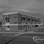 East side and rear of Riverside Old People’s Home for Senior Citizens, Bastable Road, Thames View, taken from north-east in Chelmer Crescent, 1968