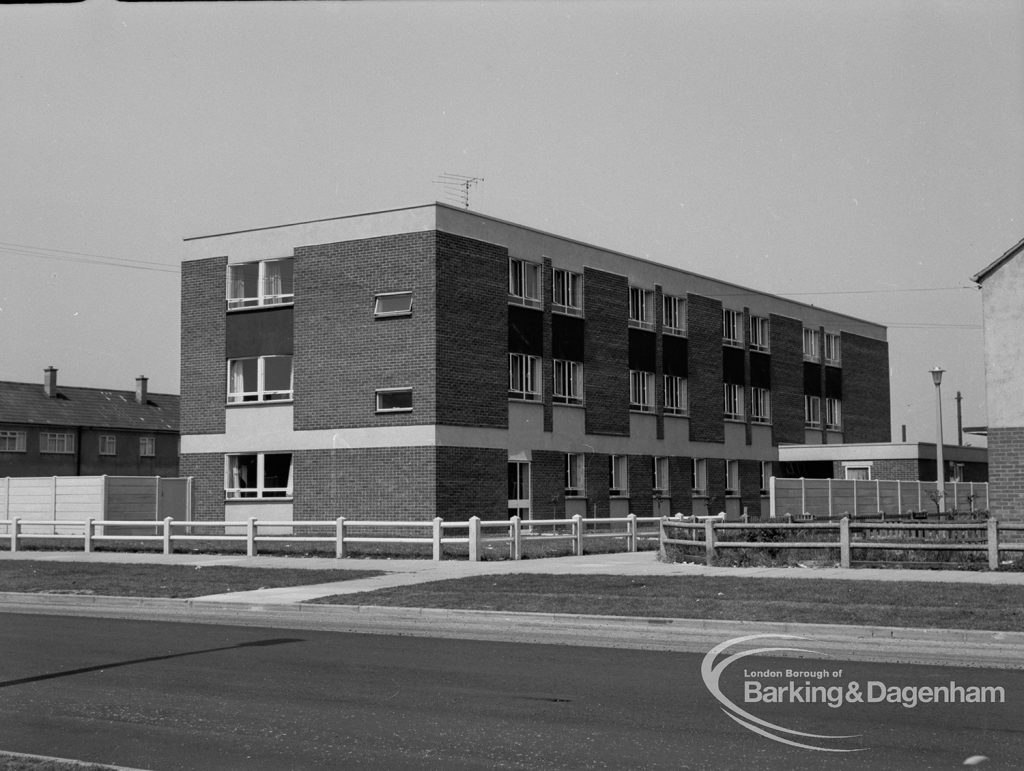 East side of Riverside Old People’s Home for Senior Citizens, Thames View, taken from south-east, 1968