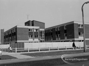 West side of Riverside Old People’s Home for Senior Citizens, Thames View, taken in Bastable Avenue from south-west, 1968