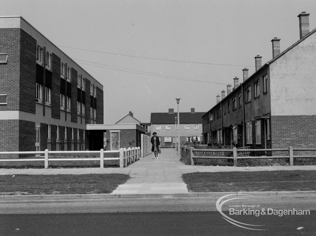 Pathway off Bastable Avenue, Thames View near Riverside Old People’s Home for Senior Citizens, 1968