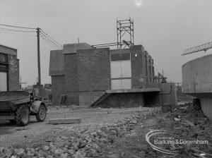 Sewage Works Reconstruction (Riverside Treatment Works) [French’s sector] XXI, showing roadmaking, 1968