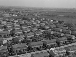 London Borough of Barking Town Planning, showing both sides of road at Rookery Farm development, 1968