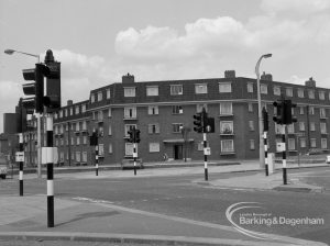 Highways, showing junction at London Road and North Street, Barking for Ilford, London and Dagenham, 1968