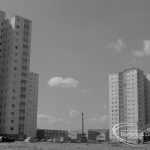 Housing, showing tower blocks east of Town Hall, Barking, 1968