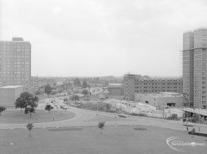 Housing development at Becontree Heath, taken from Civic Centre, Dagenham, 1968