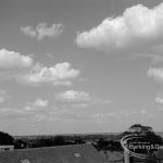 Unidentified photographic negative by Egbert E Smart of cloudy sky, 1968