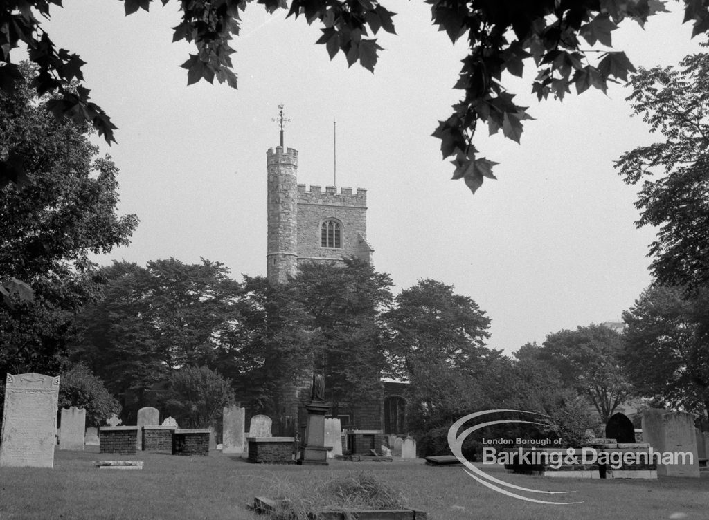 St Margaret’s Parish Church, Barking, taken from west, 1968