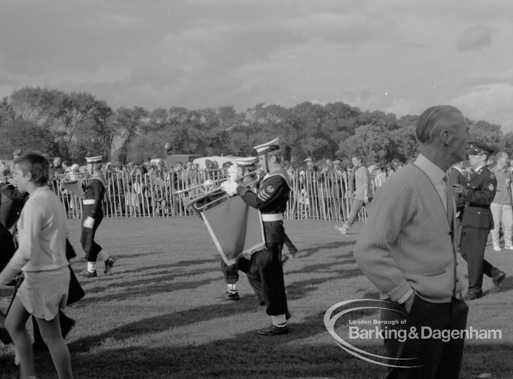 Barking Carnival 1968, showing naval band, 1968