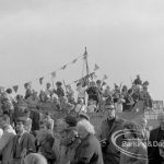 Barking Carnival 1968, showing boat on a float and spectators, 1968