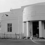 Rectory Library, Dagenham being treated externally by American process, 1968