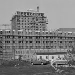 Becontree Heath housing development, showing unfinished block on south side facing east, 1969