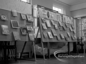 Barking Libraries Children’s Book Week at Valence House, Dagenham, showing exhibition of children’s books, 1969