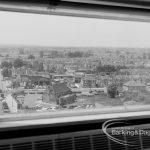 View from Asta House, Chadwell Heath, facing east with High Road on right, 1969