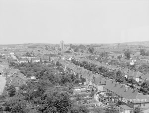 View from Asta House, Chadwell Heath, looking along Ashton Gardens, 1969