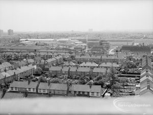 View from Asta House, Chadwell Heath, looking south across Selinas Lane, 1969