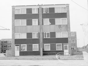 Dagenham housing development, showing completed flats at Wellington Drive estate, 1969