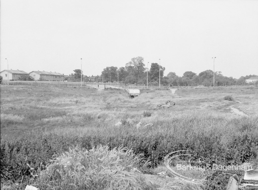 Wantz Stream and undeveloped overspill below, 1969