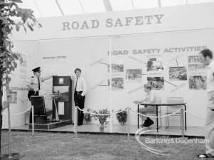 Dagenham Town Show 1969, showing Road Safety stand, 1969
