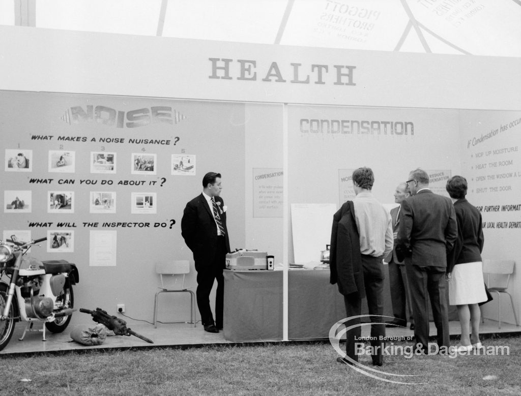 Dagenham Town Show 1969, showing Condensation display on Health stand, 1969