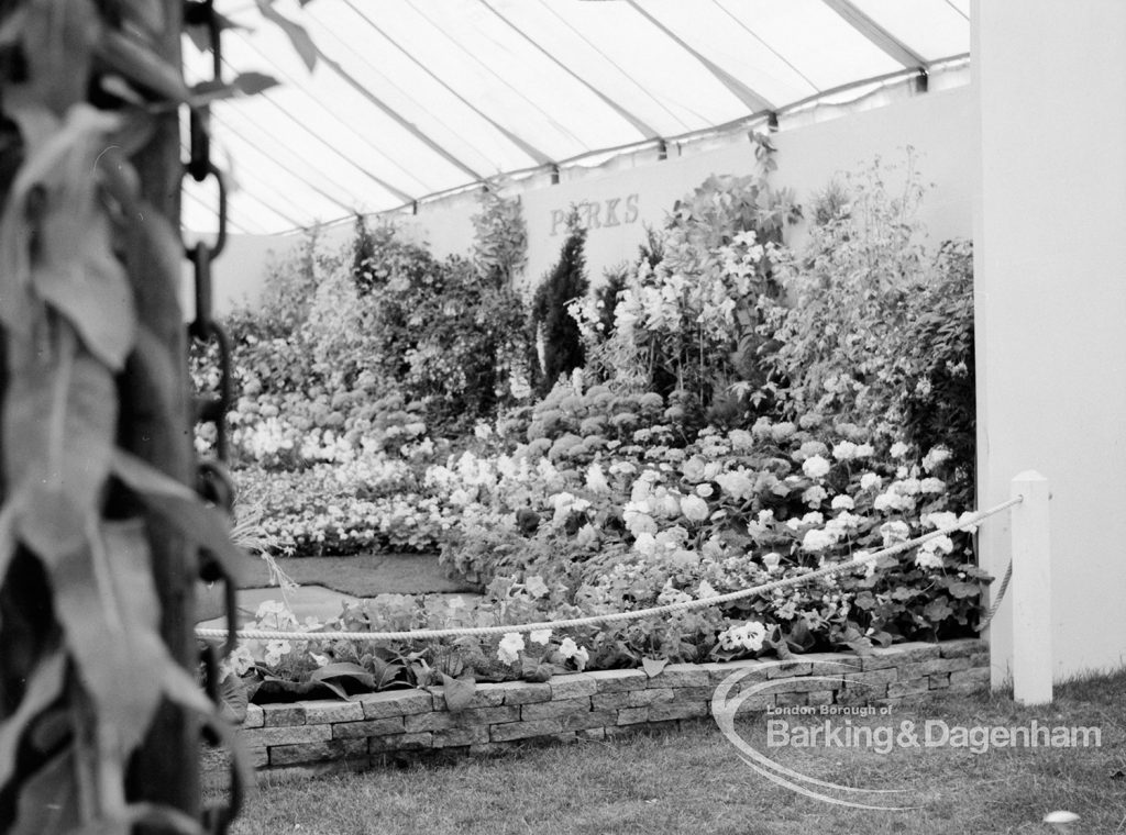 Dagenham Town Show 1969, showing Havering Parks garden display, 1969