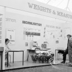 Dagenham Town Show 1969, showing Decimalisation display on Weights and Measures stand, 1969