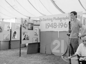 Dagenham Town Show 1969, showing Barking Photographic Society 1948- 1969 twenty-first anniversary display, 1969