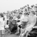 Dagenham Town Show 1969, showing crowded stand of spectators, 1969