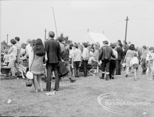 Dagenham Town Show 1969, showing a crowd watching event in arena, 1969