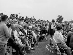 Dagenham Town Show 1969, showing section of crowd seated in arena, 1969
